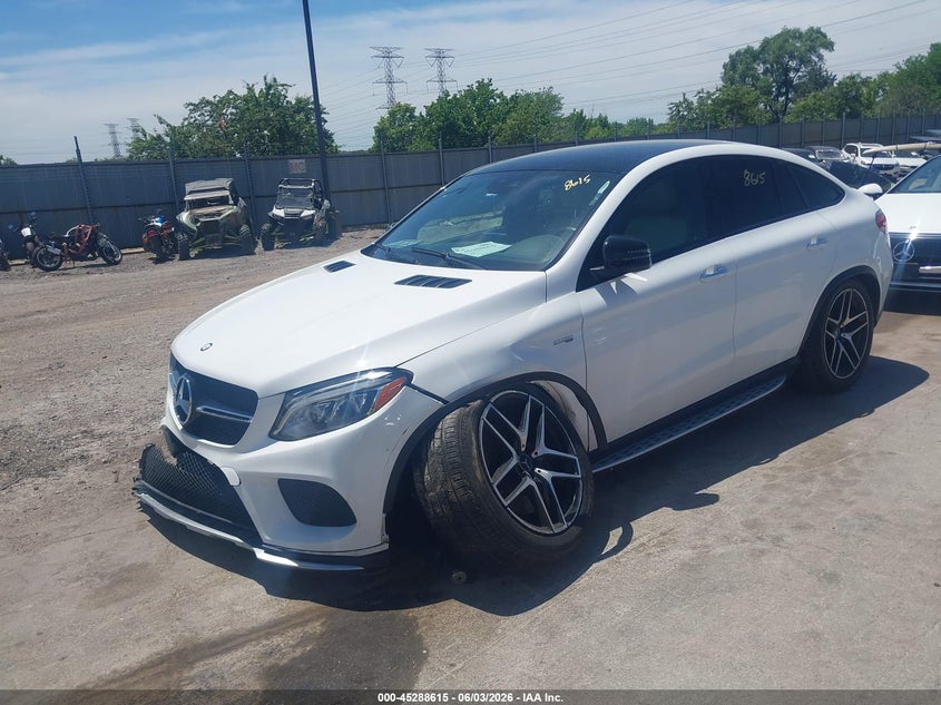 2017 Mercedes-benz Amg gle coupe VIN 4JGED6EB9HA056348 IAAI salvage auction — LEFT FRONT, Salvage Title, sold $14,800 on 2026-07-17 (photo 2)