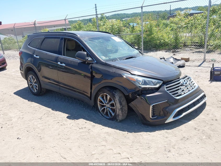 2018 Hyundai Santa fe VIN KM8SM4HF4JU276992 IAAI salvage auction — NORMAL WEAR, Clear (Pennsylvania), sold $1,400 on 2026-07-14 (photo 1)