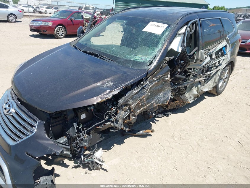 2018 Hyundai Santa fe VIN KM8SM4HF4JU276992 IAAI salvage auction — NORMAL WEAR, Clear (Pennsylvania), sold $1,400 on 2026-07-14 (photo 6)