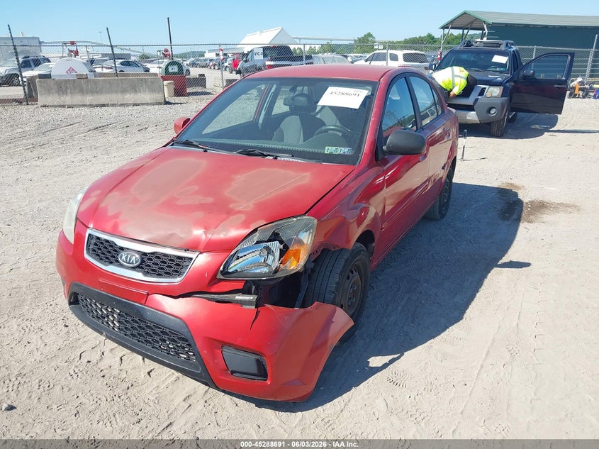 2011 Kia Rio VIN KNADH4A31B6734881 IAAI salvage auction — LEFT FRONT, Salvage (Pennsylvania), sold $175 on 2026-07-28 (photo 2)