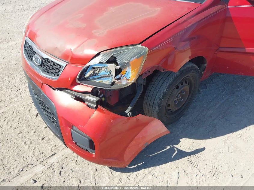 2011 Kia Rio VIN KNADH4A31B6734881 IAAI salvage auction — LEFT FRONT, Salvage (Pennsylvania), sold $175 on 2026-07-28 (photo 6)