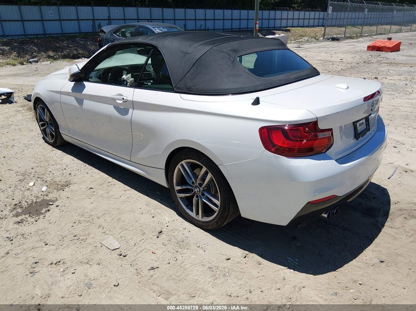 2016 BMW 2er VIN WBA1K9C56GV710363 IAAI salvage auction — FRONT END, Salvage Title, sold $2,575 on 2026-08-13 (photo 3)