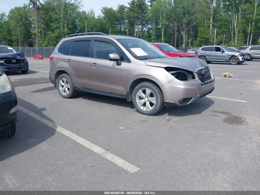 2014 Subaru Forester VIN JF2SJAEC6EH521958 IAAI salvage auction — FRONT END, Salvage Title, sold $625 on 2026-07-23 (photo 1)