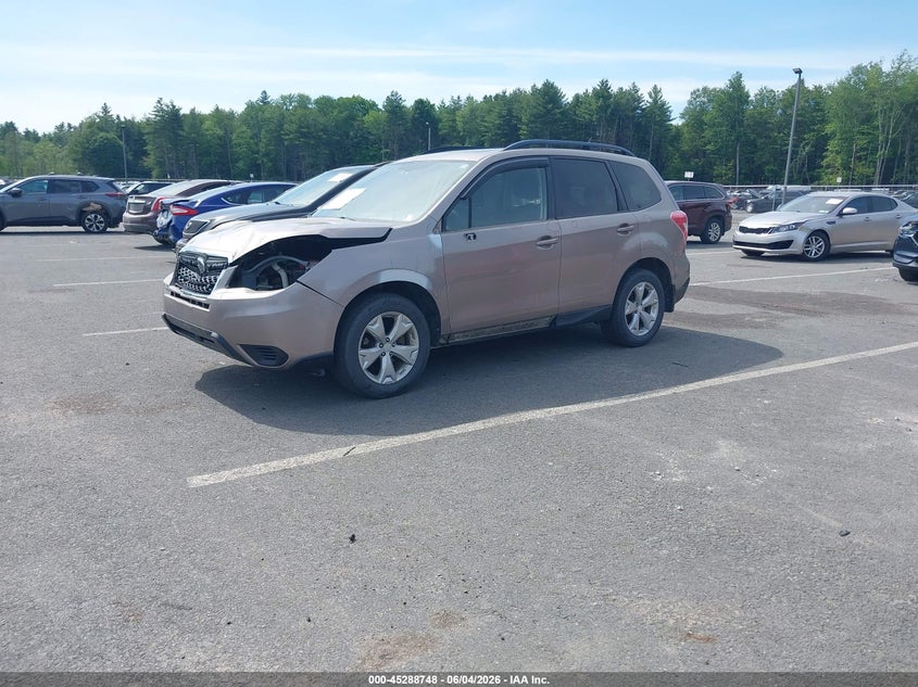 2014 Subaru Forester VIN JF2SJAEC6EH521958 IAAI salvage auction — FRONT END, Salvage Title, sold $625 on 2026-07-23 (photo 2)
