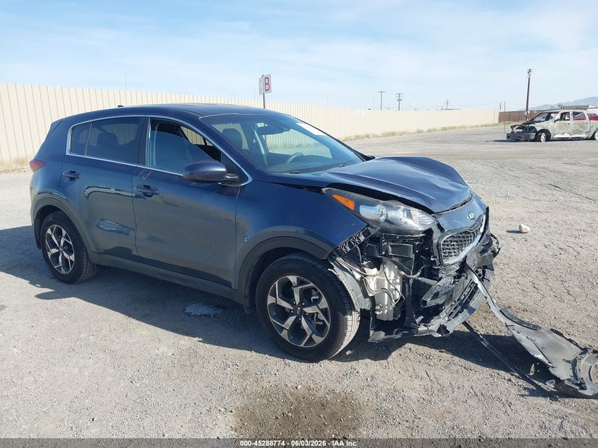 2022 Kia Sportage VIN KNDPM3AC5N7027450 IAAI salvage auction — FRONT END, Salvage Title, sold $3,750 on 2026-07-09 (photo 1)