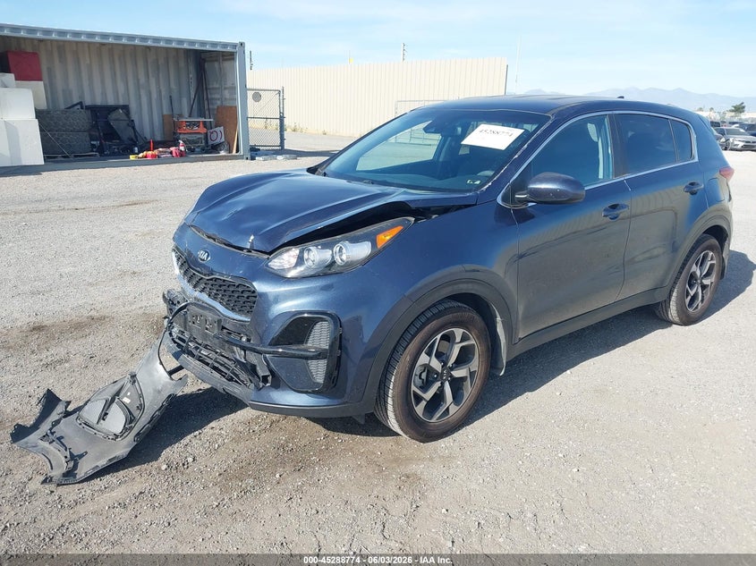 2022 Kia Sportage VIN KNDPM3AC5N7027450 IAAI salvage auction — FRONT END, Salvage Title, sold $3,750 on 2026-07-09 (photo 2)