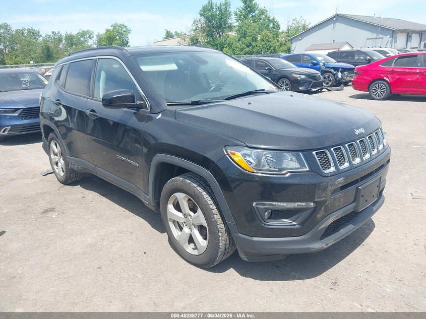 2018 Jeep Compass VIN 3C4NJCBB5JT194421 IAAI salvage auction — REAR END, Salvage Title, sold $1,400 on 2026-07-17 (photo 1)