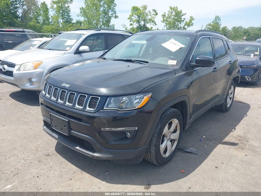 2018 Jeep Compass VIN 3C4NJCBB5JT194421 IAAI salvage auction — REAR END, Salvage Title, sold $1,400 on 2026-07-17 (photo 2)