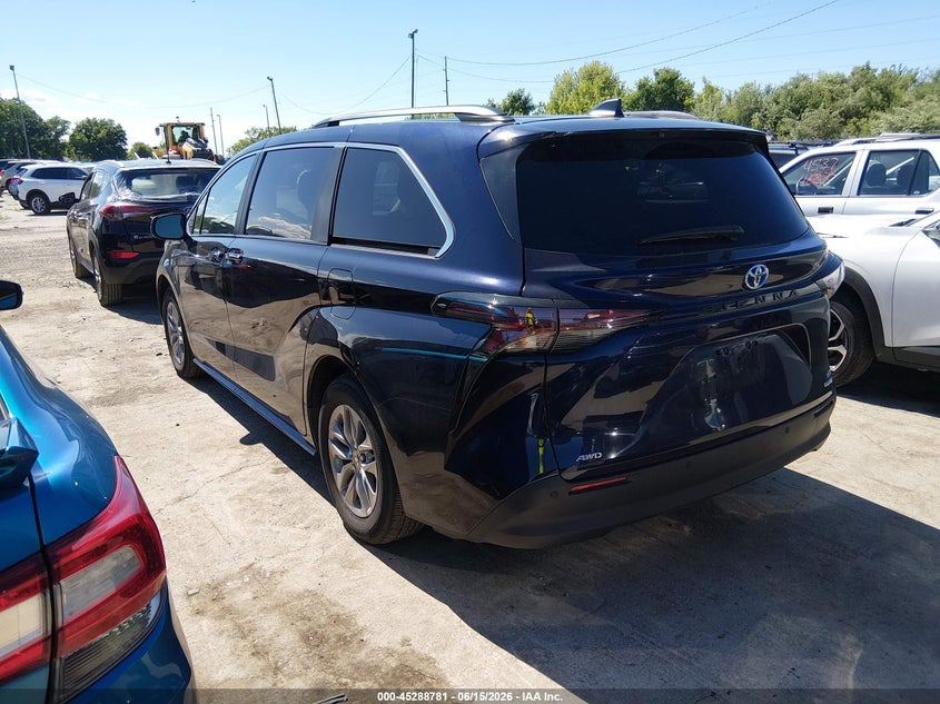 2024 Toyota Sienna VIN 5TDYSKFC4RS143022 IAAI salvage auction — HAIL, Salvage (Ohio), sold $28,550 on 2026-07-14 (photo 3)