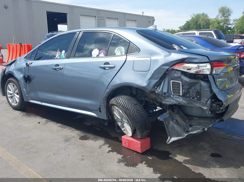 2023 Toyota Corolla VIN JTDBCMFE0P3009168 IAAI salvage auction — LEFT REAR, Salvage Title, sold $3,750 on 2026-07-23 (photo 3)