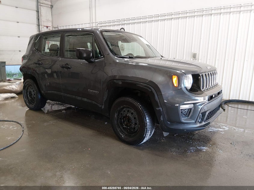 2021 Jeep Renegade VIN ZACNJDAB5MPN34053 IAAI salvage auction — REAR END, Salvage Title, sold $2,100 on 2026-07-26 (photo 1)