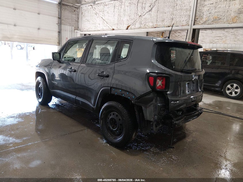 2021 Jeep Renegade VIN ZACNJDAB5MPN34053 IAAI salvage auction — REAR END, Salvage Title, sold $2,100 on 2026-07-26 (photo 3)