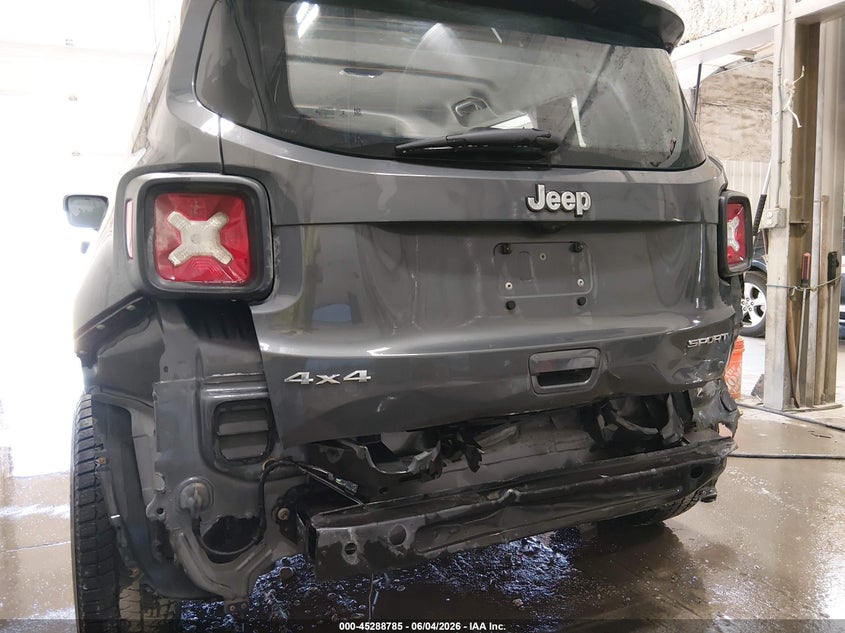 2021 Jeep Renegade VIN ZACNJDAB5MPN34053 IAAI salvage auction — REAR END, Salvage Title, sold $2,100 on 2026-07-26 (photo 6)