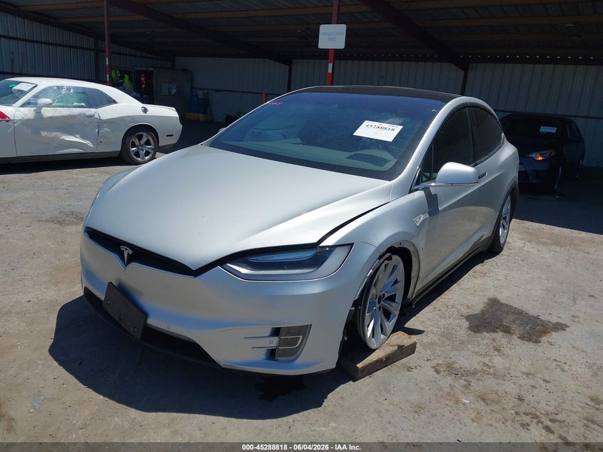 2016 Tesla Model x VIN 5YJXCAE23GF005081 IAAI salvage auction — LEFT FRONT, Salvage Title, sold $5,600 on 2026-07-16 (photo 6)