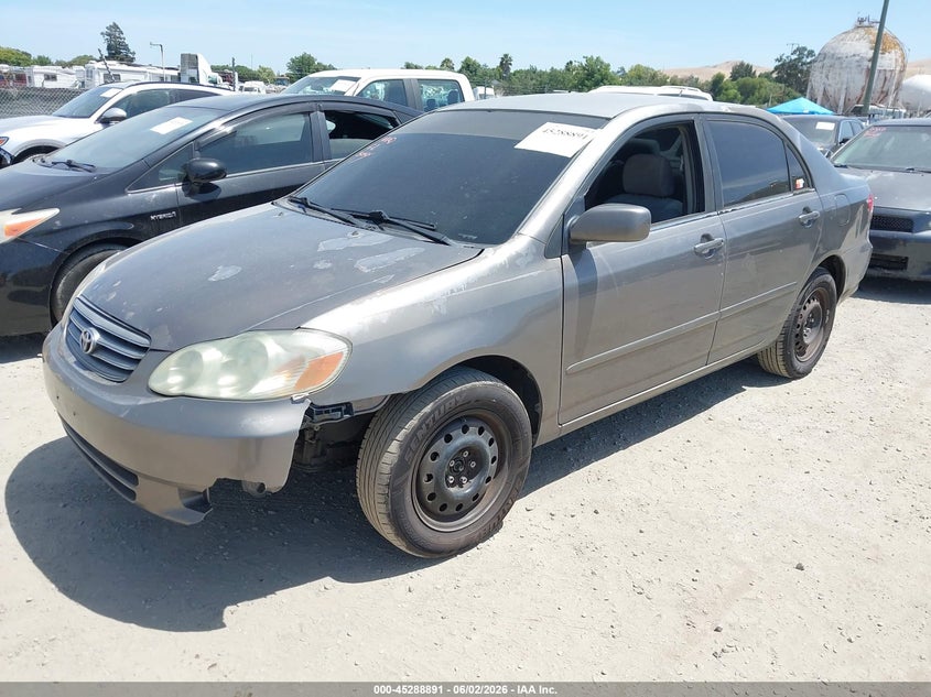 2003 Toyota Corolla VIN 1NXBR32E03Z131141 IAAI salvage auction — NORMAL WEAR, Salvage (California), sold $875 on 2026-07-09 (photo 2)