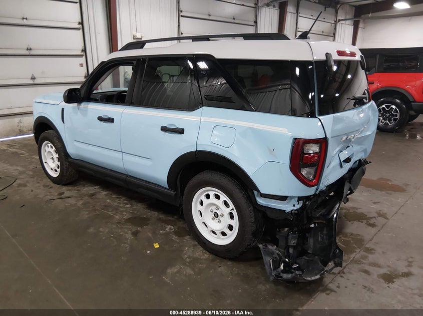 2024 Ford Bronco sport VIN 3FMCR9G61RRE29061 IAAI salvage auction — REAR END, Salvage (Iowa), sold $9,000 on 2026-07-28 (photo 3)