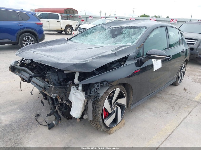 2024 Volkswagen Golf gti VIN WVWGA7CD0RW220459 IAAI salvage auction — ROLLOVER, Salvage Title, sold $3,025 on 2026-08-24 (photo 2)
