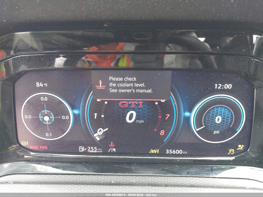 2024 Volkswagen Golf gti VIN WVWGA7CD0RW220459 IAAI salvage auction — ROLLOVER, Salvage Title, sold $3,025 on 2026-08-24 (photo 7)
