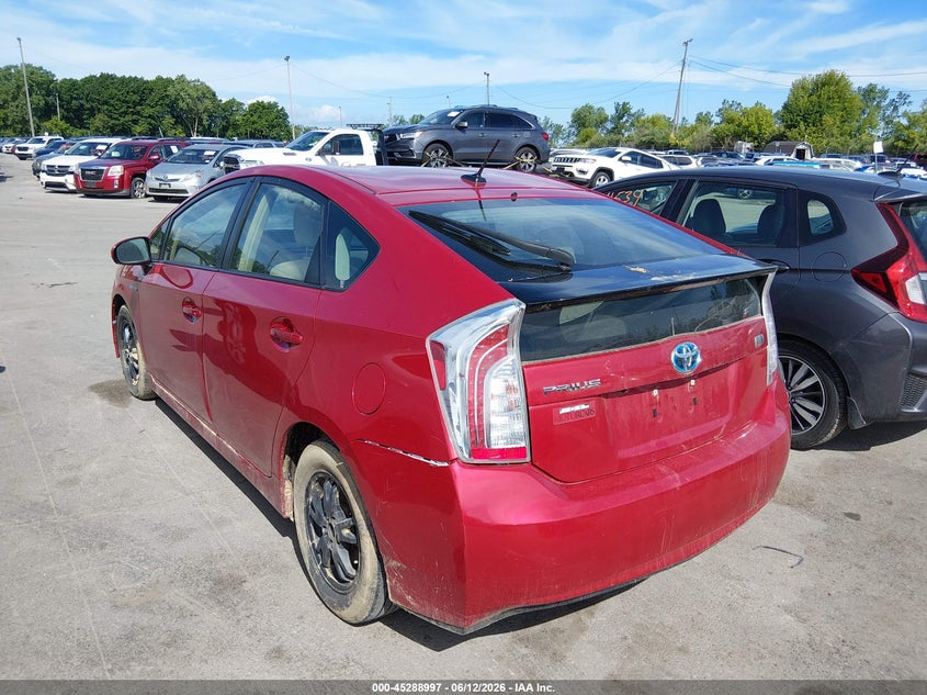 2014 Toyota Prius VIN JTDKN3DU7E0392653 IAAI salvage auction — FRONT END, Salvage (Ohio), sold $1,350 on 2026-07-28 (photo 3)