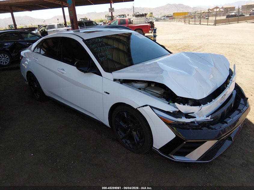 2025 Hyundai Elantra VIN KMHLR4DFXSU951449 IAAI salvage auction — FRONT END, Salvage Title, sold $6,100 on 2026-07-21 (photo 1)
