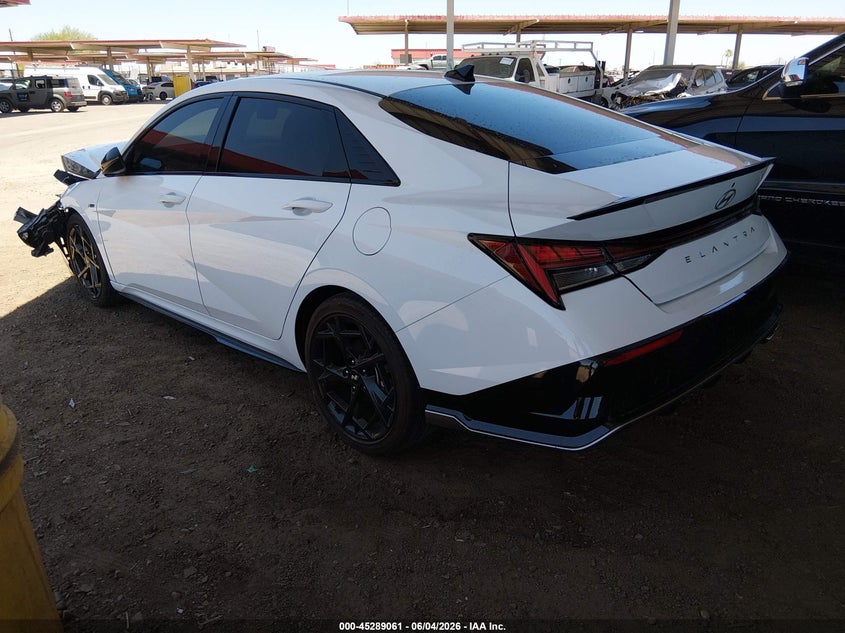 2025 Hyundai Elantra VIN KMHLR4DFXSU951449 IAAI salvage auction — FRONT END, Salvage Title, sold $6,100 on 2026-07-21 (photo 3)