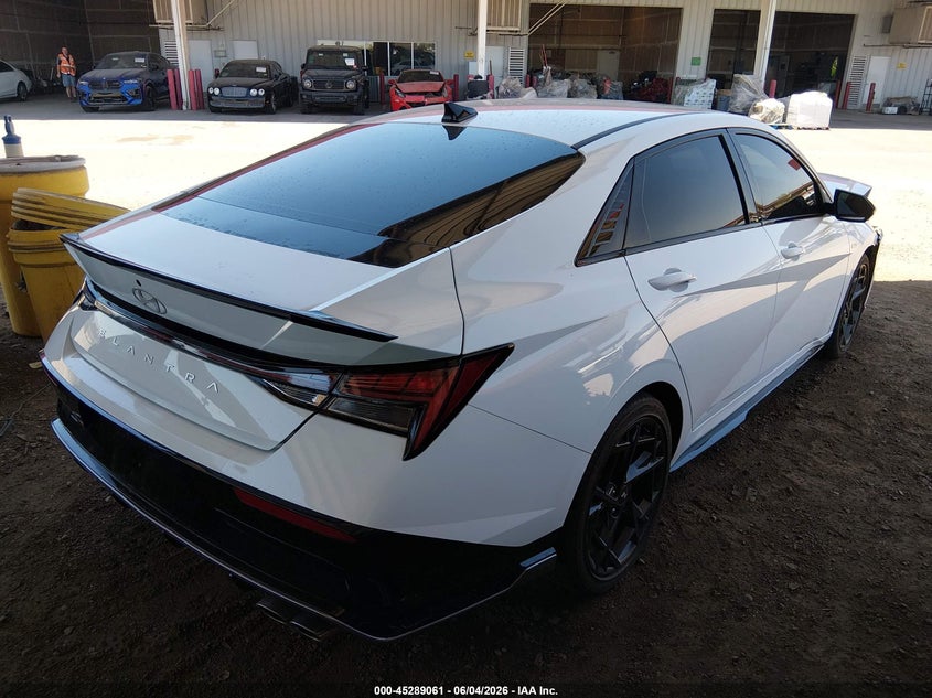 2025 Hyundai Elantra VIN KMHLR4DFXSU951449 IAAI salvage auction — FRONT END, Salvage Title, sold $6,100 on 2026-07-21 (photo 4)