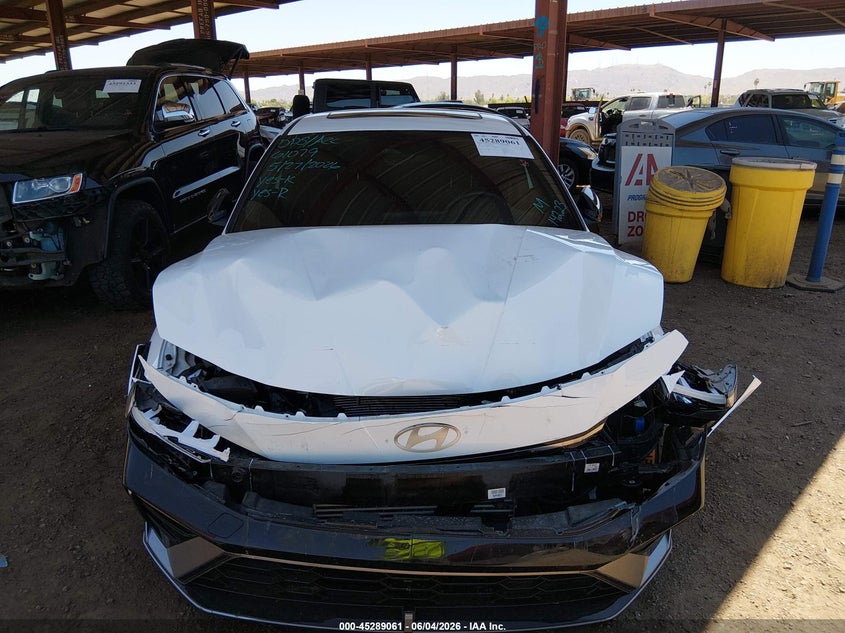 2025 Hyundai Elantra VIN KMHLR4DFXSU951449 IAAI salvage auction — FRONT END, Salvage Title, sold $6,100 on 2026-07-21 (photo 6)