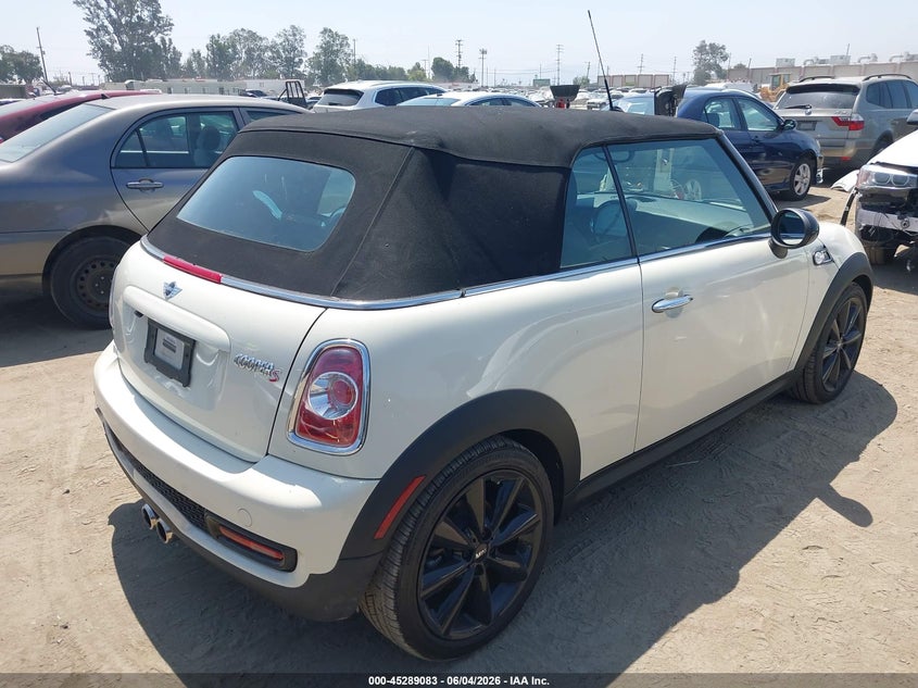 2014 Mini Convertible VIN WMWZP3C57ET707157 IAAI salvage auction — REAR END, Salvage (California), sold $1,900 on 2026-08-07 (photo 4)