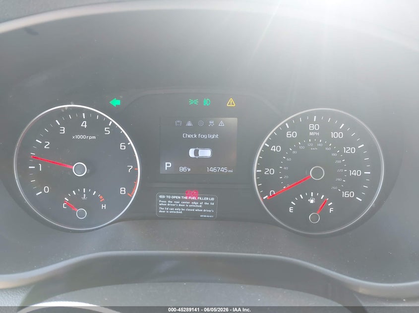 2020 Kia Sportage VIN KNDP6CAC2L7684066 IAAI salvage auction — THEFT, Salvage Title, sold $2,675 on 2026-07-15 (photo 7)