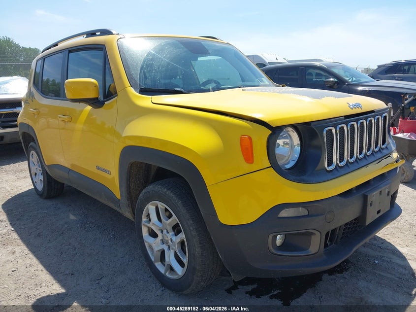2018 Jeep Renegade VIN ZACCJBBB7JPH29516 IAAI salvage auction — FRONT END, Salvage Title, sold $1,450 on 2026-08-20 (photo 1)