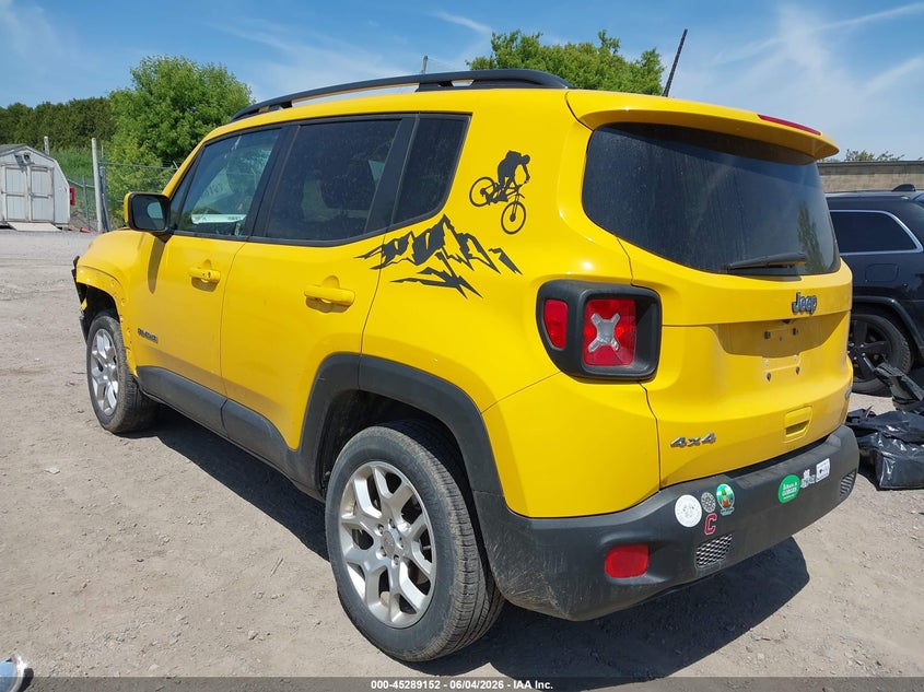 2018 Jeep Renegade VIN ZACCJBBB7JPH29516 IAAI salvage auction — FRONT END, Salvage Title, sold $1,450 on 2026-08-20 (photo 3)