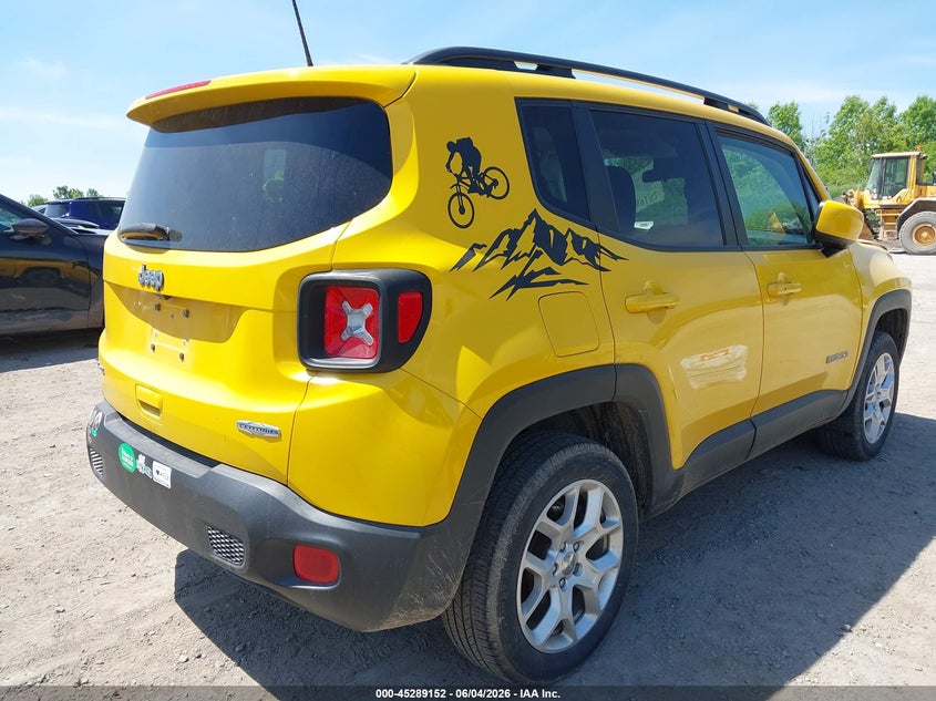 2018 Jeep Renegade VIN ZACCJBBB7JPH29516 IAAI salvage auction — FRONT END, Salvage Title, sold $1,450 on 2026-08-20 (photo 4)