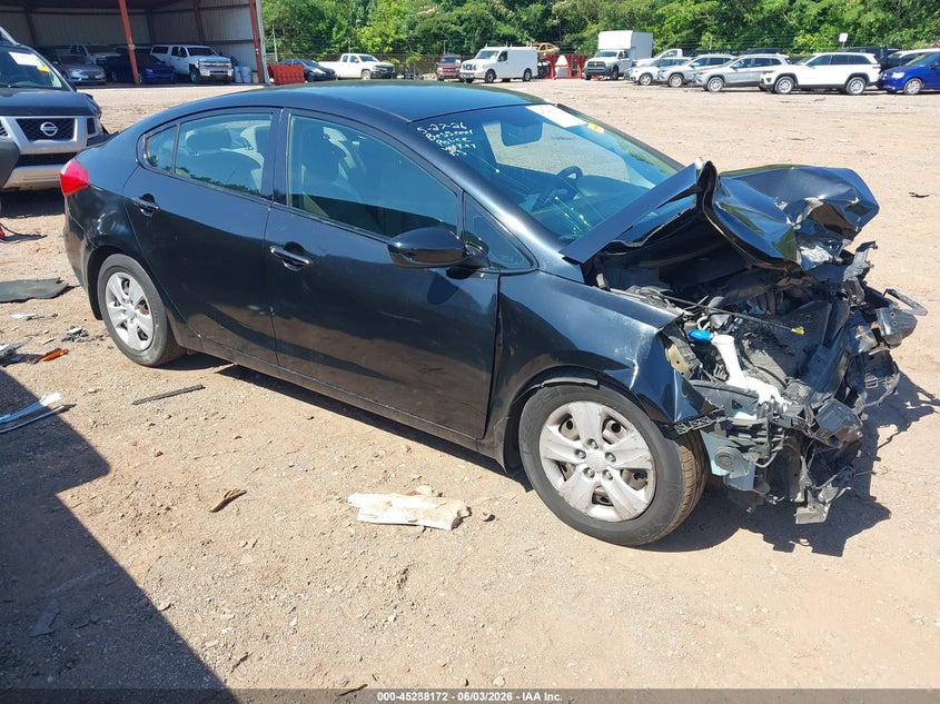 2015 Kia Forte VIN KNAFK4A67F5408924 IAAI salvage auction — FRONT END, Salvage Title, sold $225 on 2026-07-15 (photo 1)