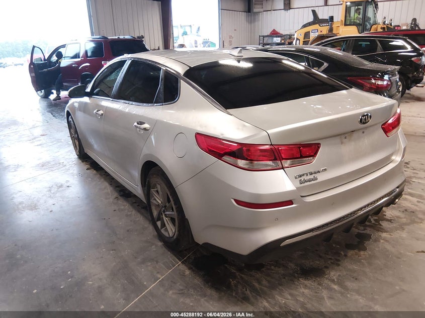 2019 Kia Optima VIN 5XXGT4L38KG310580 IAAI salvage auction — HAIL, Salvage Title, sold $2,350 on 2026-07-30 (photo 3)