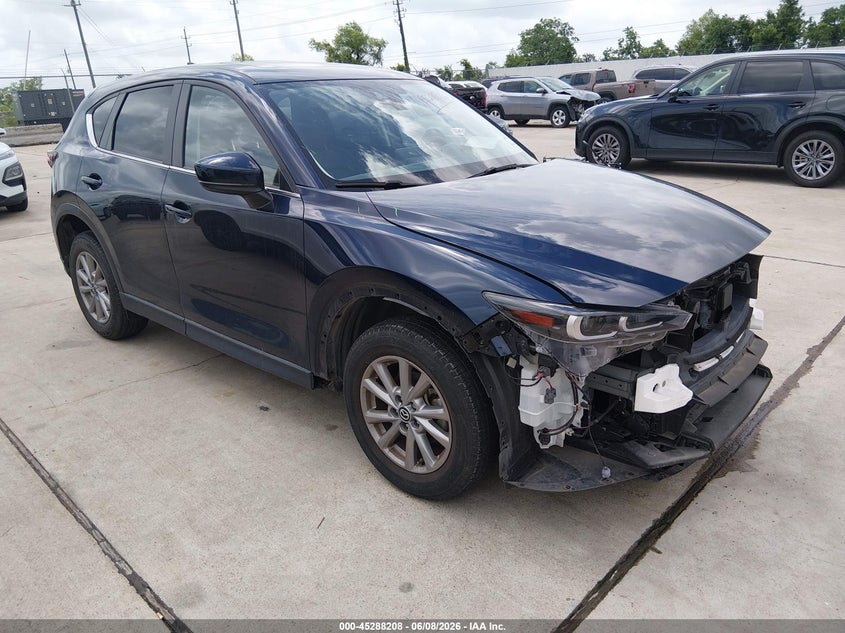 2023 Mazda Cx-5 VIN JM3KFBCM9P0149008 IAAI salvage auction — LEFT FRONT, Original (Texas), sold $11,525 on 2026-07-31 (photo 1)