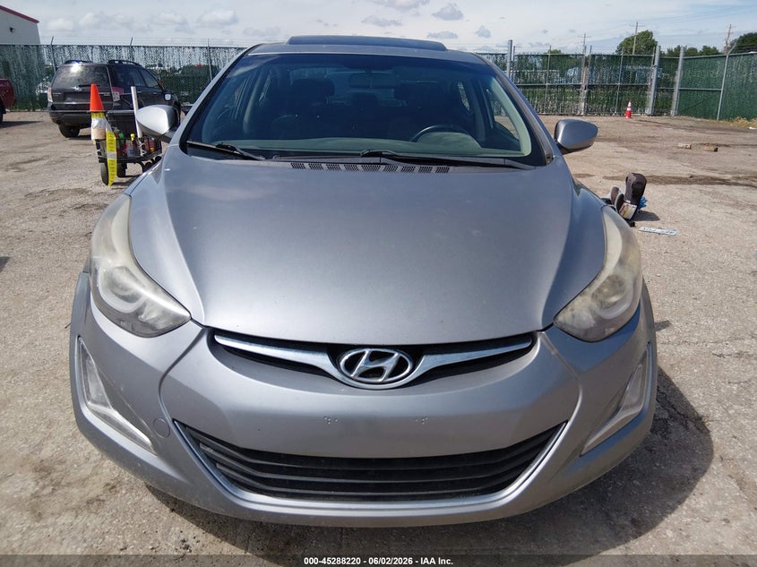 2015 Hyundai Elantra VIN KMHDH4AE7FU345261 IAAI salvage auction — REPOSSESSION, Salvage Title, sold $675 on 2026-07-10 (photo 6)