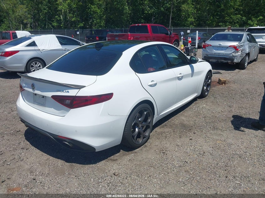 2018 Alfa romeo Giulia VIN ZARFAECN9J7589477 IAAI salvage auction — FRONT END, Salvage (South Carolina), sold $3,000 on 2026-08-20 (photo 4)