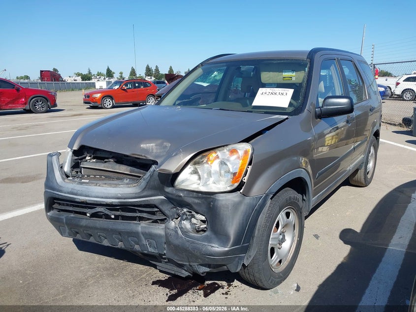 2005 Honda Cr-v VIN JHLRD68525C019236 IAAI salvage auction — FRONT END, Salvage (California), sold $775 on 2026-07-07 (photo 2)