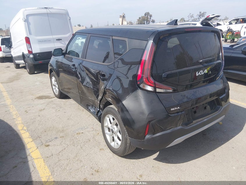 2023 Kia Soul VIN KNDJ23AU1P7896201 IAAI salvage auction — LEFT REAR, Salvage Title, sold $5,200 on 2026-07-08 (photo 3)