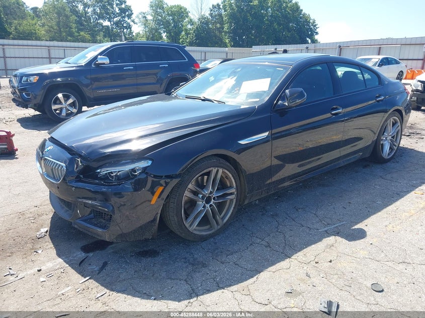 2016 BMW 6er VIN WBA6D4C56GD977396 IAAI salvage auction — FRONT END, Salvage Title, sold $2,450 on 2026-07-22 (photo 2)