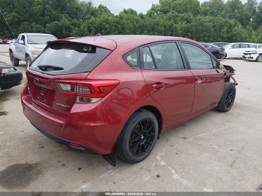 2021 Subaru Impreza VIN 4S3GTAB60M3701543 IAAI salvage auction — FRONT END, Salvage Title, sold $1,700 on 2026-07-09 (photo 4)