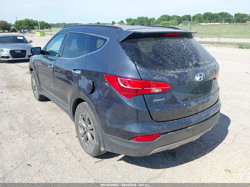 2016 Hyundai Santa fe VIN 5XYZU3LB7GG327834 IAAI salvage auction — FRONT END, Salvage Title, sold $2,300 on 2026-07-15 (photo 3)