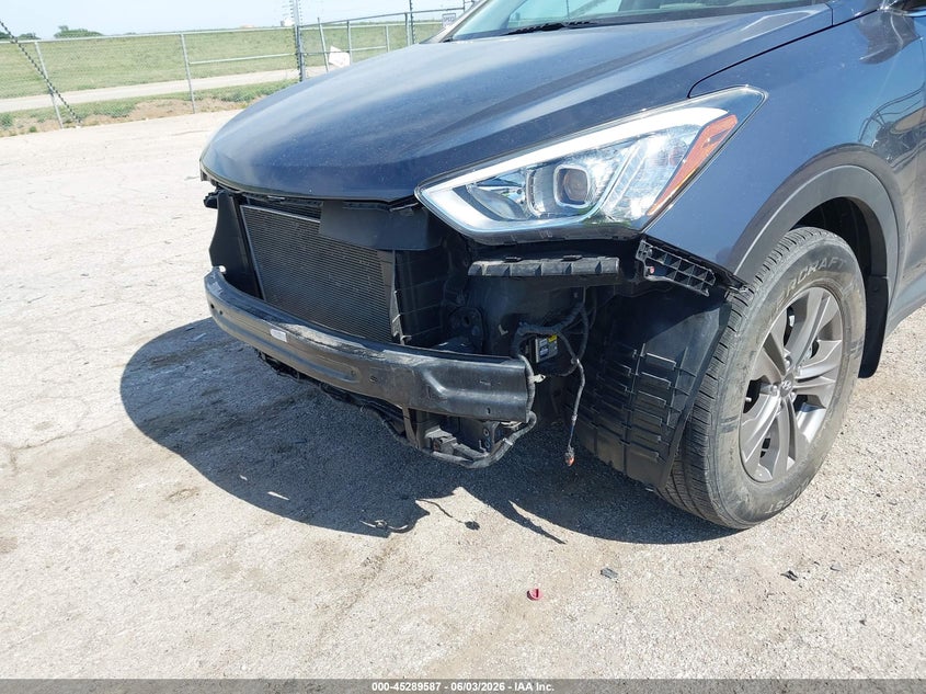 2016 Hyundai Santa fe VIN 5XYZU3LB7GG327834 IAAI salvage auction — FRONT END, Salvage Title, sold $2,300 on 2026-07-15 (photo 6)