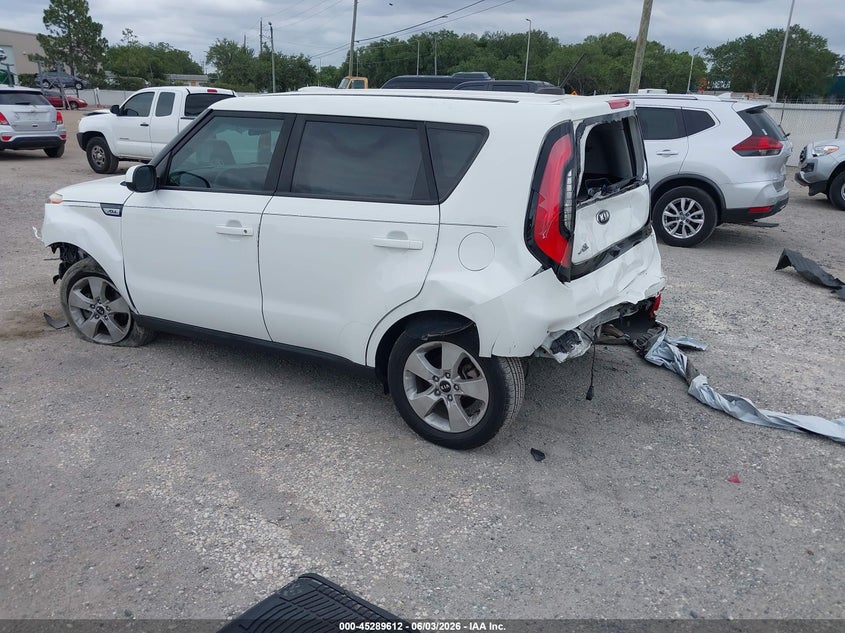 2019 Kia Soul VIN KNDJN2A20K7908427 IAAI salvage auction — FRONT & REAR, Salvage Title, sold $775 on 2026-07-28 (photo 3)