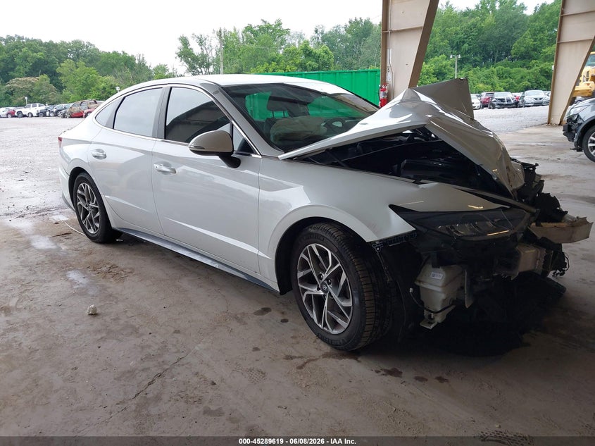 2020 Hyundai Sonata VIN 5NPEL4JA1LH023354 IAAI salvage auction — FRONT END, Salvage Title, sold $725 on 2026-07-29 (photo 1)