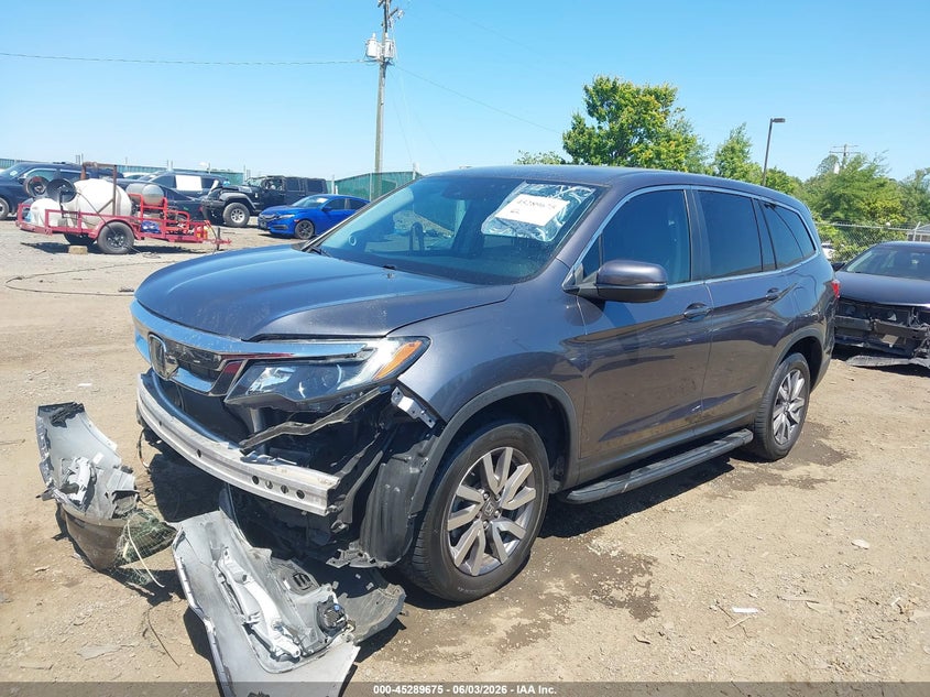 2021 Honda Pilot VIN 5FNYF6H39MB014618 IAAI salvage auction — FRONT END, Salvage Title, sold $4,800 on 2026-07-19 (photo 2)