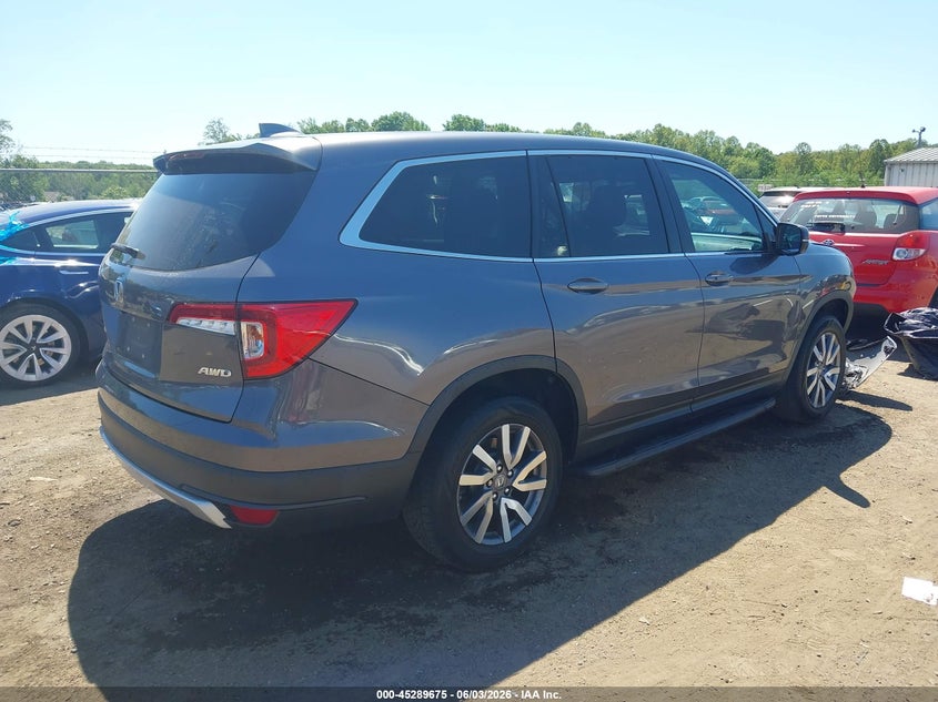 2021 Honda Pilot VIN 5FNYF6H39MB014618 IAAI salvage auction — FRONT END, Salvage Title, sold $4,800 on 2026-07-19 (photo 4)
