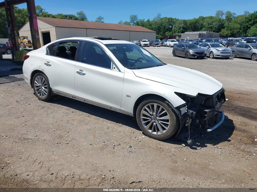 2018 Infiniti Q50 VIN JN1EV7AR9JM431284 IAAI salvage auction — THEFT, Salvage Title, sold $675 on 2026-07-21 (photo 1)
