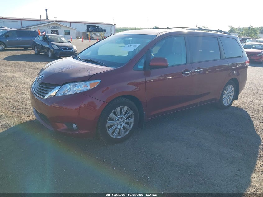 2011 Toyota Sienna VIN 5TDDK3DC4BS022231 IAAI salvage auction — REAR END, Clear (New Jersey), sold $3,050 on 2026-07-06 (photo 2)