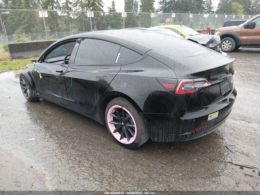 2021 Tesla Model 3 VIN 5YJ3E1EA8MF906068 IAAI salvage auction — FRONT END, Salvage Title, sold $7,700 on 2026-07-09 (photo 3)